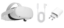 Шлем виртуальной реальности Oculus Quest 2 256GB + кабель Oculus 5м + Зарядное устройство