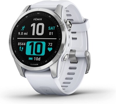 Часы Garmin Fenix 7S Silver Whitestone 010-02539-03