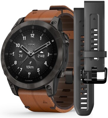 Часы Garmin Epix Gen 2 Sapphire Titanium Chestnut 010-02582-30