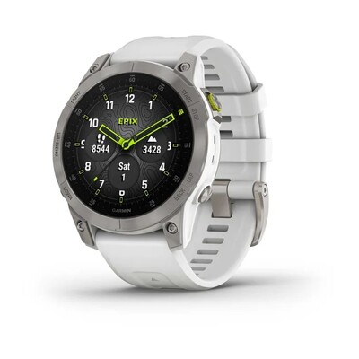 Часы Garmin Epix Gen 2 Sapphire Titanium White 010-02582-21