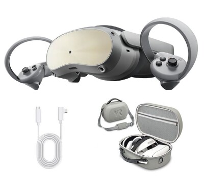 Шлем виртуальной реальности Pico 4 Pro 512Gb + кабель Oculus 5м + Защитный кейс C3