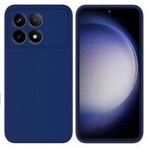 Накладка Soft-touch для Xiaomi Poco X6 Pro 5G Синяя