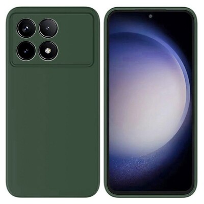 Накладка Soft-touch для Xiaomi Poco X6 Pro 5G Зеленая