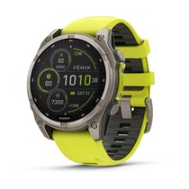 Часы Garmin Fenix 8 47mm Solar Sapphire Titanium Yellow 010-02906-21