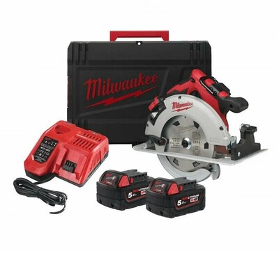 Аккуммуляторная циркулярная пила Milwaukee M18 BLCS66-502X 4933464590