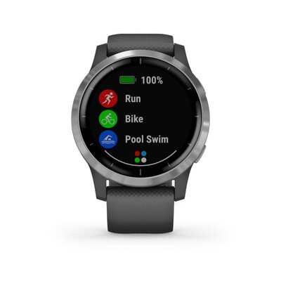 Часы Garmin Vivoactive 4 Wi-Fi NFC Silver 010-02174-04 фото 3