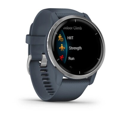 Часы Garmin Venu 2 Silver granite blue 010-02430-10 фото 3