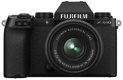 Фотоаппарат Fujifilm X-S10 Kit 15-45mm f/3.5-5.6 OIS PZ Black