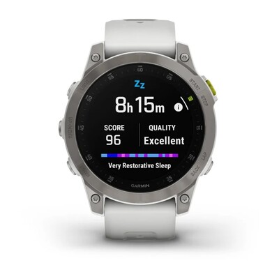 Уцененные часы Garmin Epix Gen 2 Sapphire Titanium White 010-02582-21 царапины на корпусе фото 7