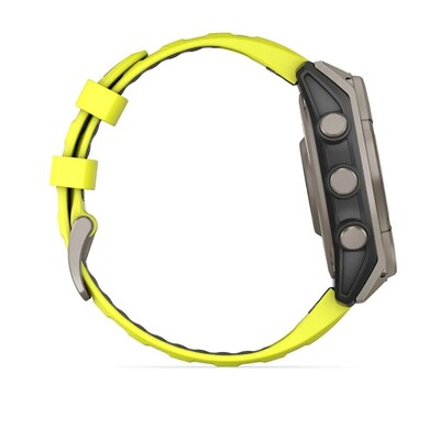 Часы Garmin Fenix 8 47mm Solar Sapphire Titanium Yellow 010-02906-21 фото 5