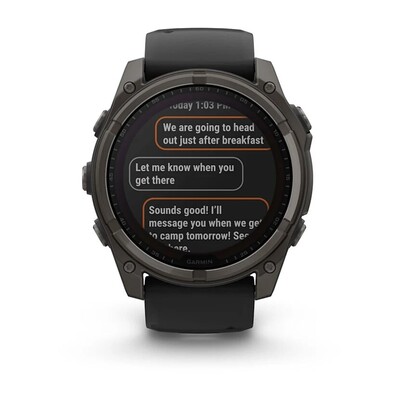 Часы Garmin Fenix 8 51mm Solar Sapphire Titanium Carbon Gray 010-02907-11 фото 10